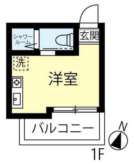 【間取】　新築ワンルーム！きれいなお部屋です！